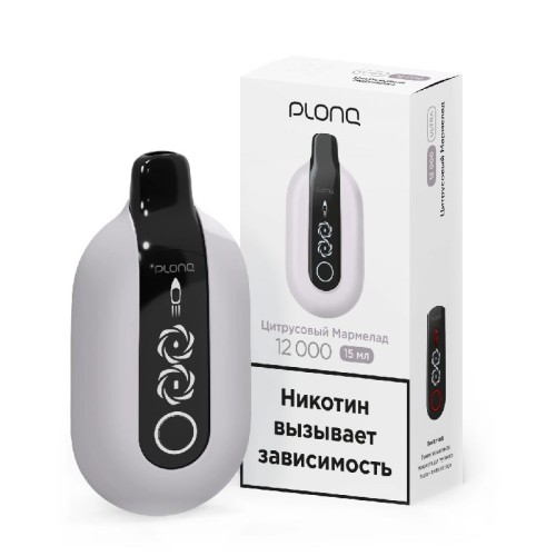 Электронная сигарета PLONQ ULTRA 12000 затяжек Цитрусовый Мармелад